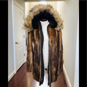Vintage David Green Fur Coat